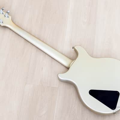 2001 Hamer USA Artist Semi-Hollow Guitar Silver Sparkle w/ Seymour Duncan '59 SH-1, Case image 12
