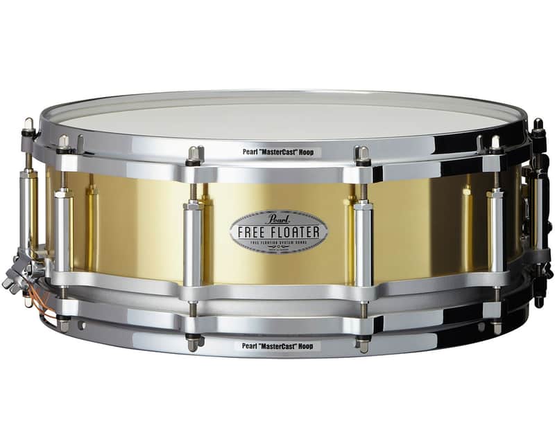 Pearl Free Floating 14"x5" Brass Snare Drum image 1