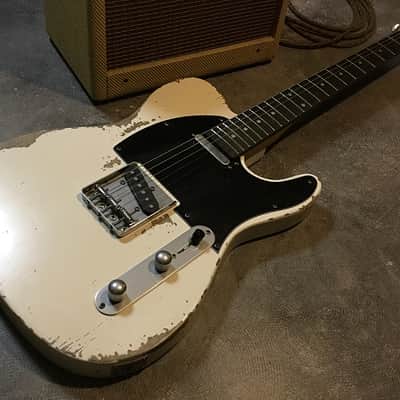 USA Relic Tele Style Electric Guitar Road Worn White by Nate's Relic Guitars image 7