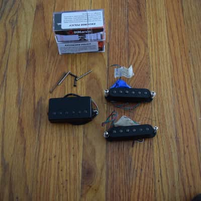 Dimarzio pickup set HSS ,   Dimarzio transition bridge ,  Dimarzio Injector middle and neck image 6