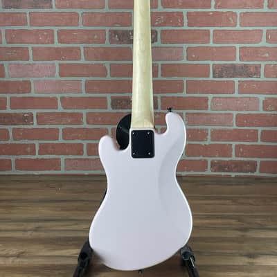 Kala Solid Body 4-String Pale Pink Fretted U-Bass image 5