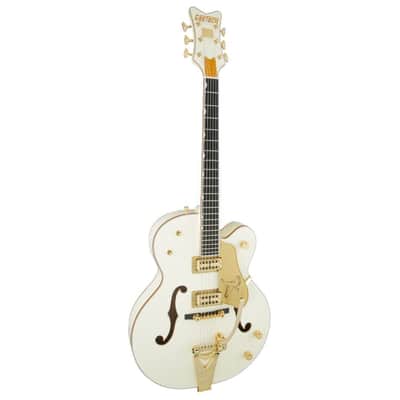 Gretsch G6136T-59 Vintage Select Edition '59 Falcon Hollow Body with Bigsby 6-String Right-Handed Electric Guitar (White Lacquer) image 4