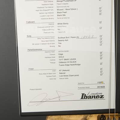 Ibanez J Custom RG R9441F22G5 – 30E  2018 (COD 2210UG) image 15