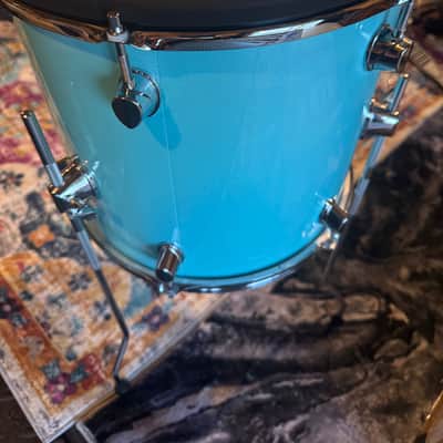 Lemon T950 Pro 4pc Electric Drums (Roland, Alesis compatible) 20x12/13x13/13x5/10x5 - Blue Sparkle image 7