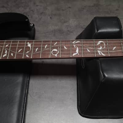 Ibanez JEMJR Steve Vai Signature BRAND NEW JEM JR Black HSH Super Strat Guitar Tree of Life Vine Inlay image 9