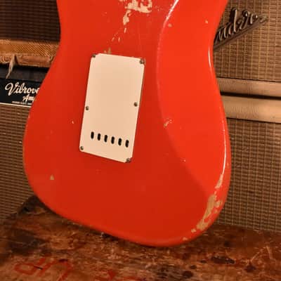 fender stratocaster 1964 Fiesta Red Korina Body image 6