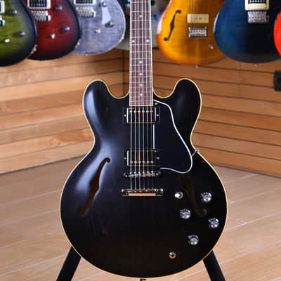 Gibson ES-335 Satin Trans Black image 1