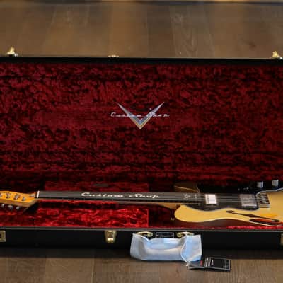 Unplayed! 2021 Fender Custom Shop Imperial Arc '72 Masterbuilt Paul Waller Thinline Telecaster Electric Guitar Gold over Sunburst + COA OHSC image 23