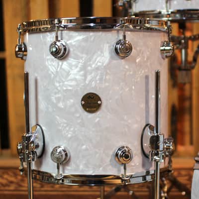 Used DW Collector's Jazz Maple Gum Classic Marine Drum Set - 18,12,14,14sn - SO#1304622 image 6