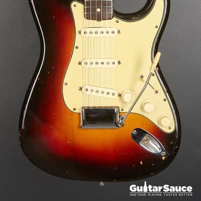 Fender Stratocaster Original Vintage Slab Board 1961 Sunburst (COD 1965VG) image 2