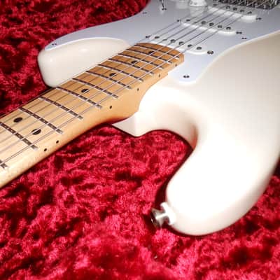 Fender Jimmie Vaughan Artist Series Stratocaster 1996-2021 with Texas Specials and G&G Fender tweed case - Olympic White image 3