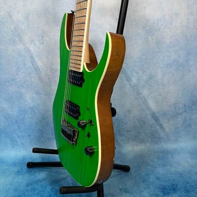 2020 Ibanez RGR5227MFX-TFG Prestige Transparent Fluorescent Green, MIJ image 7