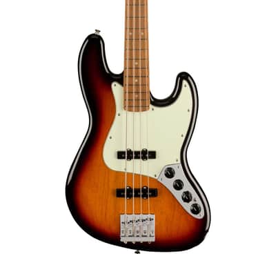 Fender Player Plus Jazz Bass Guitar, PF FB, 3-Color Sunburst image 3
