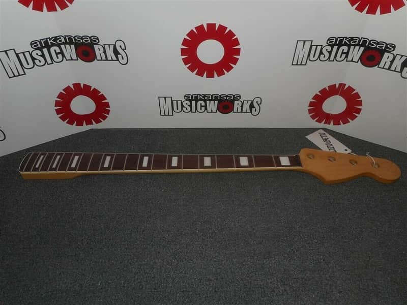 Fender Licensed 70's Jazz Bass Neck, Pearl Block Inlays, #JRF-B image 1