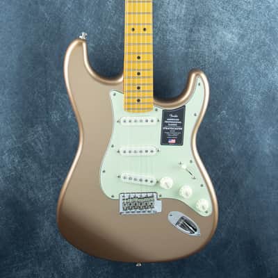 Fender American Pro Classic Strat Maple Faded Firemist Gold US25064425 image 3