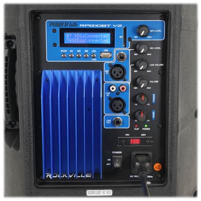 Rockville RPG10BT V2 10" Powered 600W DJ PA Speaker with BlueTooth/Wireless/Remote/EQ image 5