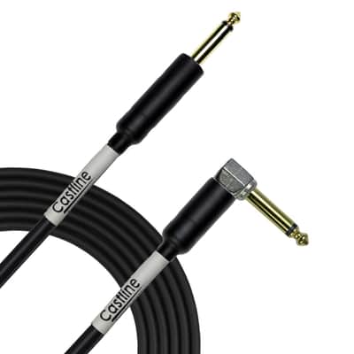100 Ft Castline 1/4" TS to 1/4" TS Right Angle Speaker Cable Mogami 3082 image 1