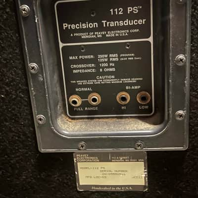 Peavey 112 PS Compact 2-Way Passive 250W Precision Transducer - Pair image 3