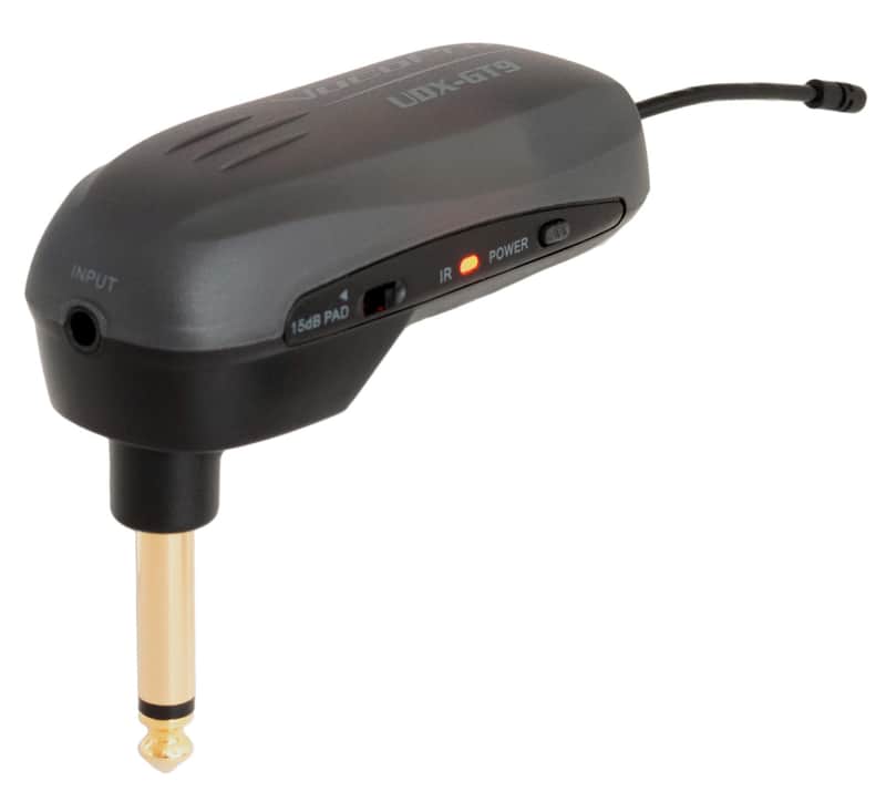 VocoPro Microphones, 1/4 inch, Digital PLL Wireless Guitar Transmitter 90° Plug (UDX-GT9) image 1