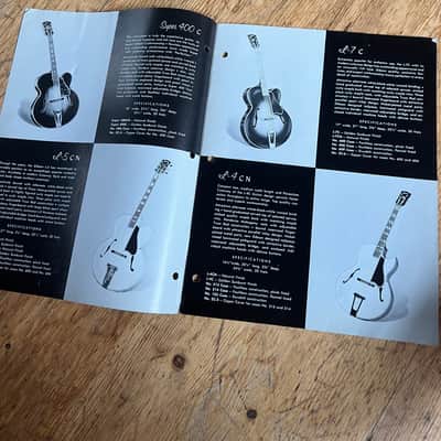 1958 Gibson Acoustics Catalog Brochure Rare J-50 J-45 LG L Vintage Case Candy image 3