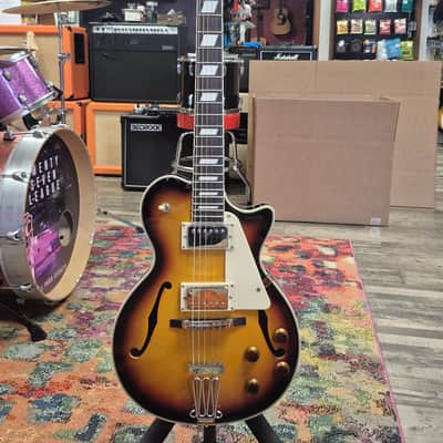Johnson JH100 delta rose semi hollow les Paul style guitar image 1