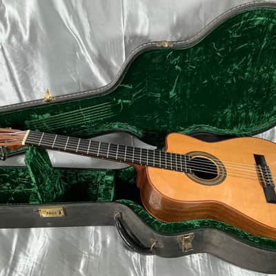 1998 Buscarino Cabaret Acoustic Electric Classical Nylon Flat Top Guitar w/ Original Hard Shell Case image 2
