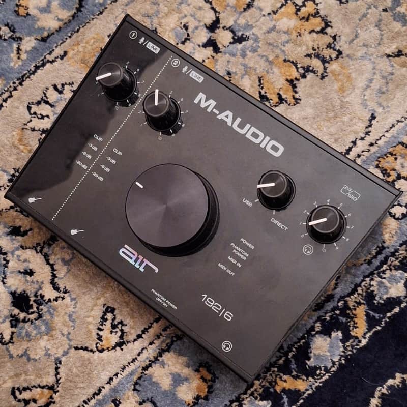M-Audio AIR 192|6 USB Audio / MIDI Interface 2019 - 2020 - Black image 1
