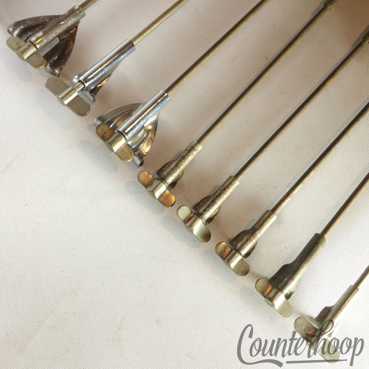 Leedy 8x Snare/Tom Drum 8" Single-Tension T-Rods+Claws Nickel Vintage 10s USA* — main photograph