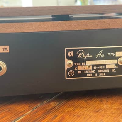 Ace Tone FR-8L Rhythm Ace 1960s - Black / Wood image 8