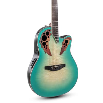 Ovation E – akustická kytara Celebrity Elite Plus Mid Cutaway Mintburst image 1