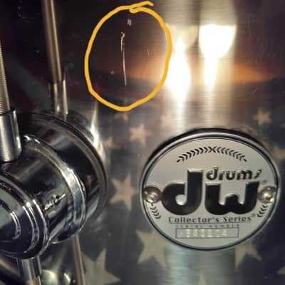 DW Collectors Series 6 1/2X14 stainless steel snare drum USA Collectors Series image 10