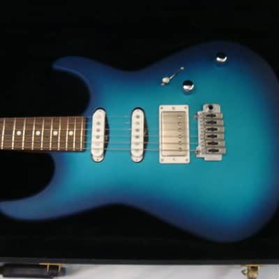 Skermetta Custom Super Strat Ocean Burst image 1