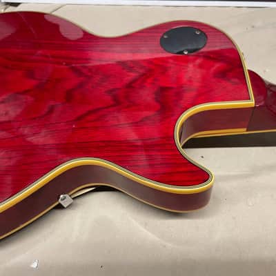 Hohner Lefty Left-Handed Professional L59 L-59 Singlecut Guitar MIK Korea 1980s Cherry Burst image 18