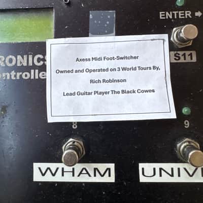 Axess electronics Fx1 midi footcontroller Rich Robinson Black Crowes image 2