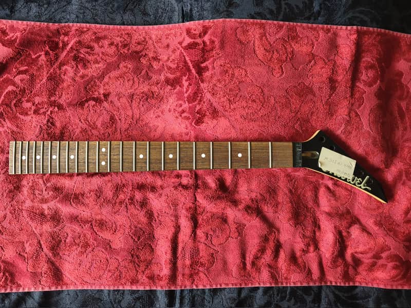 Charvel 375 Neck MIJ late 80s/early 90s – NOS Undrilled Heel – Rare Ex-Distributor Stock image 1