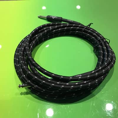 Fender FG15BS Custom Shop Performance Series GuitarInstrument Cable 15' Black Tweed image 1