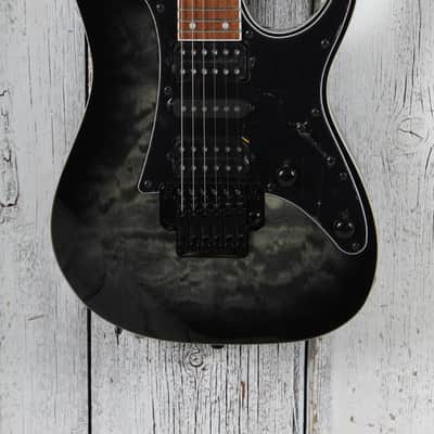 Ibanez RG450QMB Electric Guitar Quilt Maple Top Transparent Gray Burst image 1