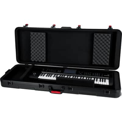 Gator TSA Series ATA Molded Polyethylene Keyboard Case w/ Wheels for 76-note Keyboards GTSA-KEY76 image 5