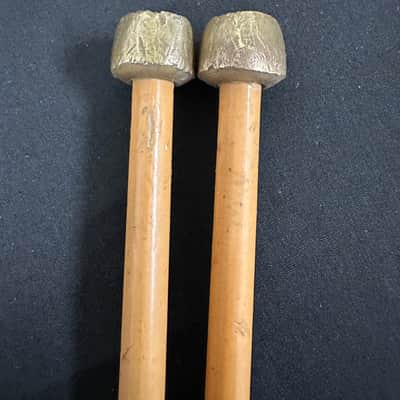 Mike Balter 9R, 5/8-Inch Brass Bell Mallets, Rattan Handles - VERY GOOD image 4