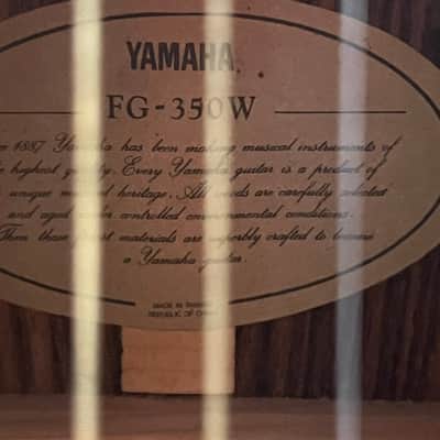Yamaha FG-350W Jumbo Dreadnought 1977 - 1981 - Natural image 3