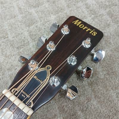Vintage 1973 Morris W-40 Dreadnought w/ Original Hard Shell Case image 11