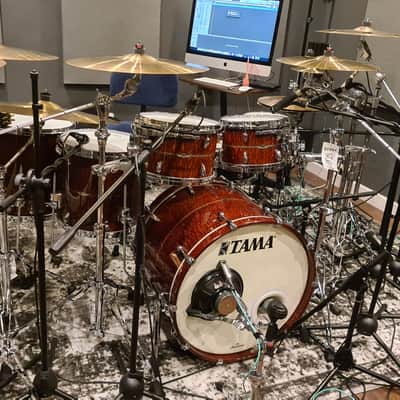 Tama Star Mahogany 6pc Drum Set 2020 Quilted Natural Waterfall Sapele 2020 image 4