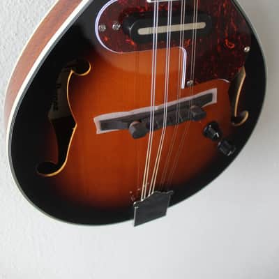 Brand New Ibanez M510E Acoustic/Electric Mandolin - Brown Sunburst High Gloss image 4