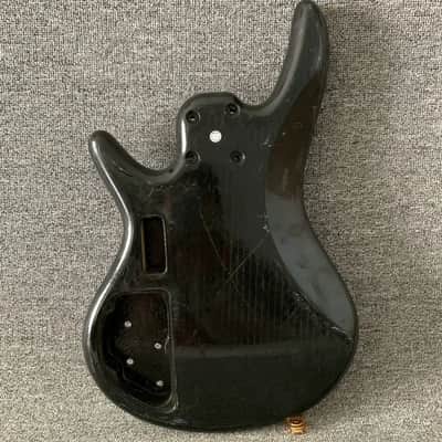 Black 6 String Bass Body with Active Routing image 4