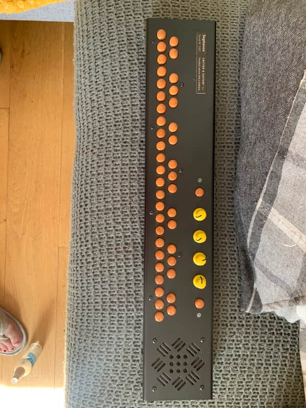 Critter & Guitari Septavox - Black with brown and yellow buttons image 1
