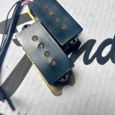 1972 Fender Precision Bass All Original Vintage P Bass Pickup Set W/ Pickup Shield Ground Plate image 3