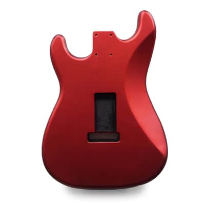 Stratocaster Guitar Body SSS - Metallic Red - 2 Piece American Alder image 2