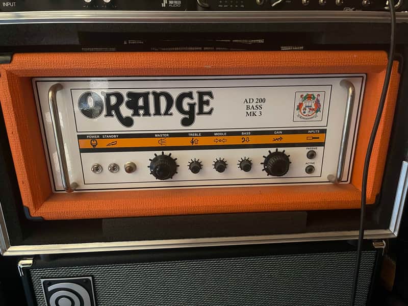 Orange AD200B Mk3 200w Bass Head with touring case image 1