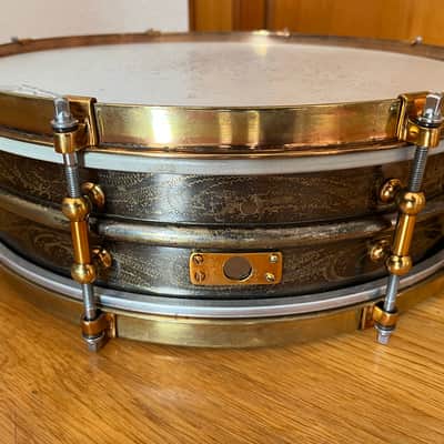 Ludwig  Black Beauty 14x4 Snare Drum  Vintage 20s Dance Model image 9