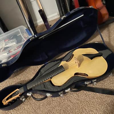RARE TogaMan GuitarViol bowed guitar thinline acoustic with hard case Baggs pickup incredibow rosin image 19